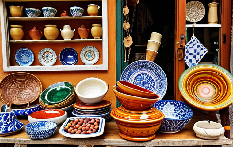 **

"A bustling local Italian market with artisans displaying handcrafted goods: ceramics, wood carvings, and textiles. Focus on the vibrant colors and textures, capturing the essence of Italian craftsmanship and the interaction between artisans and customers. Capture the essence of "Made in Italy"

**