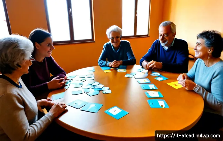Home 15 공동체 형성을 위한 정책 제안 - Photorealistic community policy workshop in a bright Italian municipal hall, diverse adults and seni...